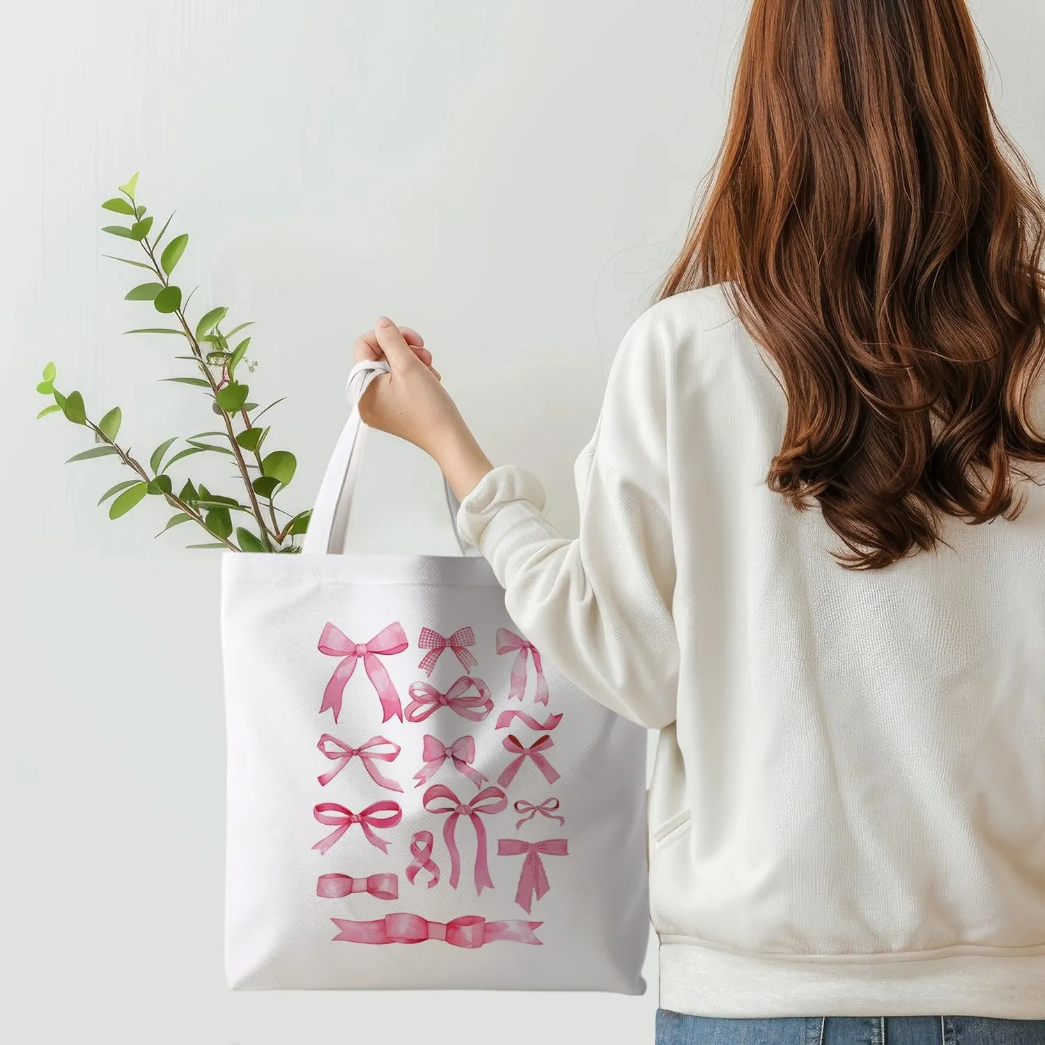 Preppy Tote Bag, Coquette Tote Bag, Preppy Stuff, Reusable Grocery Bags Shopping Bags