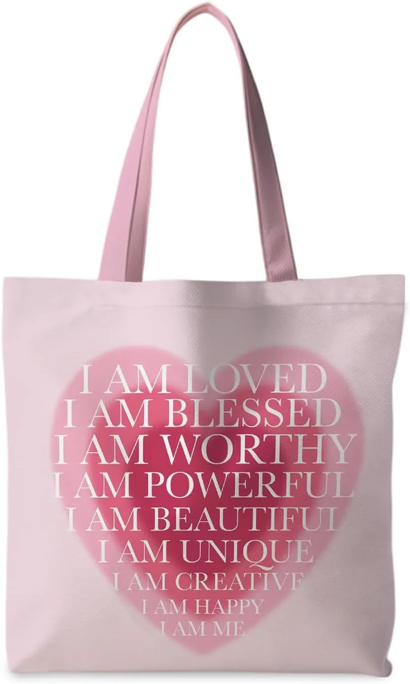 Preppy Tote Bag, Coquette Tote Bag, Preppy Stuff, Reusable Grocery Bags Shopping Bags