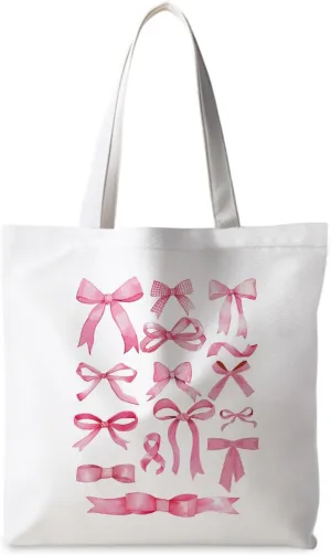 Preppy Tote Bag, Coquette Tote Bag, Preppy Stuff, Reusable Grocery Bags Shopping Bags