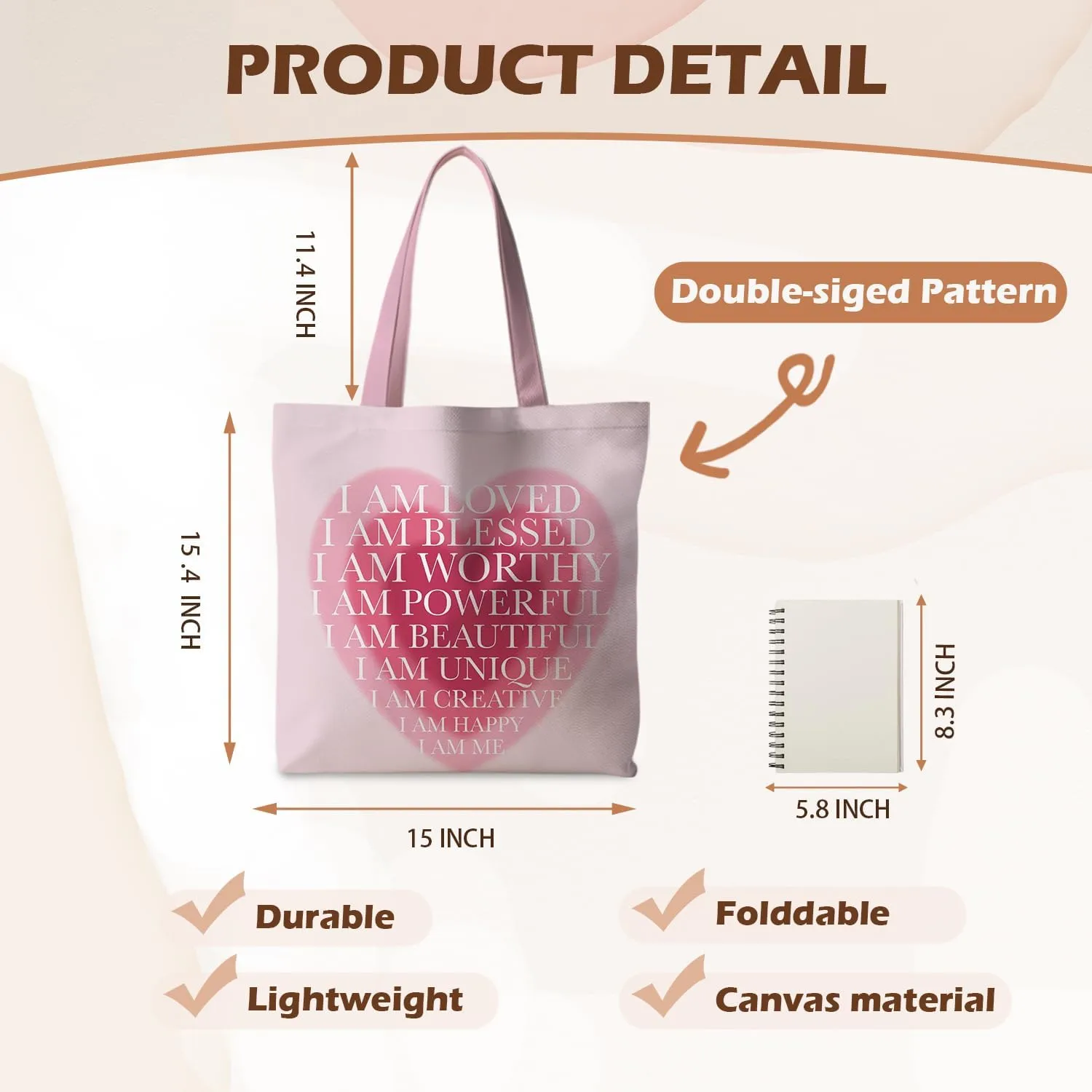 Preppy Tote Bag, Coquette Tote Bag, Preppy Stuff, Reusable Grocery Bags Shopping Bags