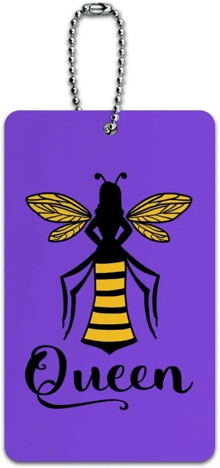 Queen Bee Luggage Card Suitcase Carry-On ID Tag