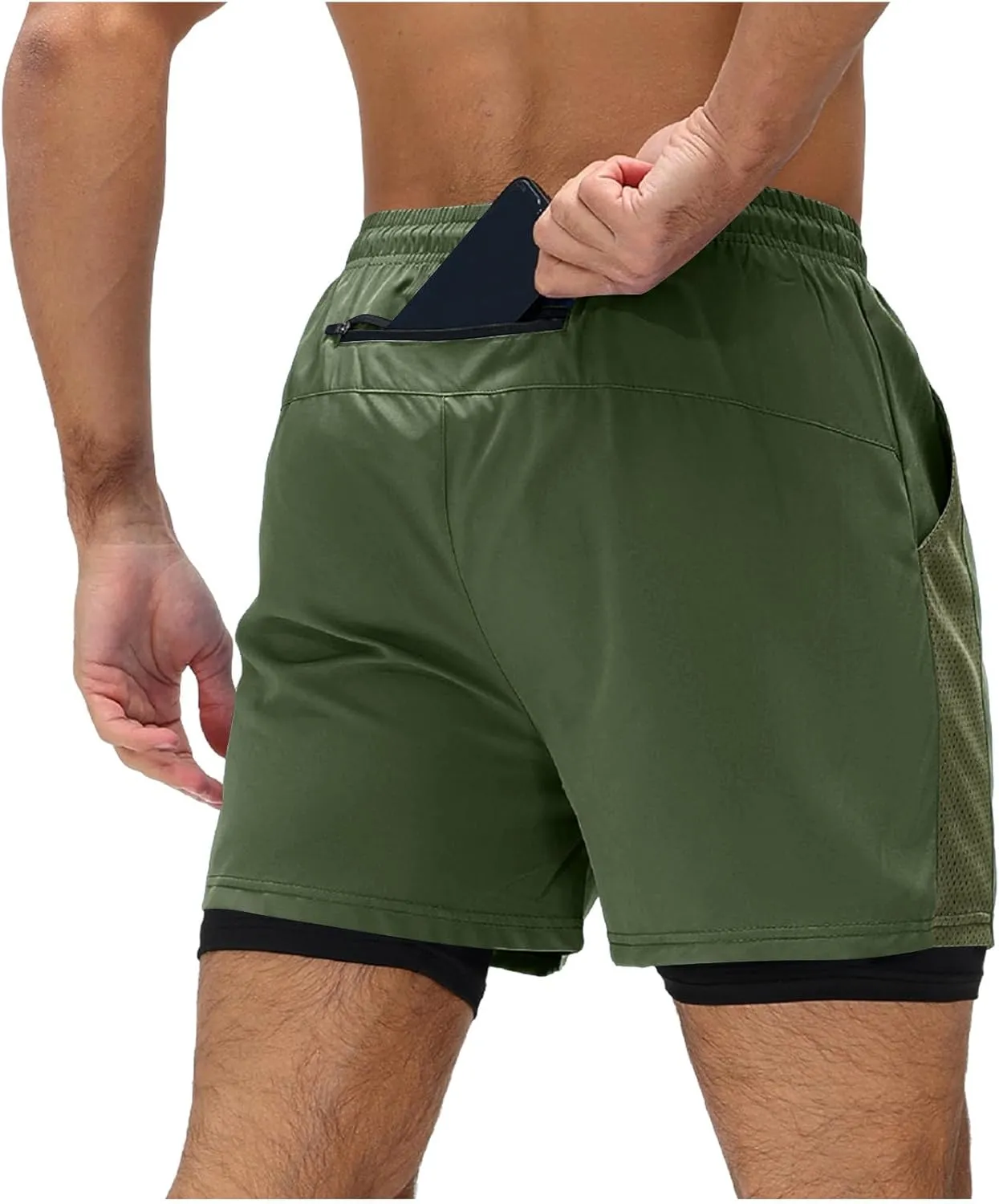 Quick Dry Athletic Shorts for Men Breathable Mesh Summer Shorts Thin Workout Fitness Training Short Pants