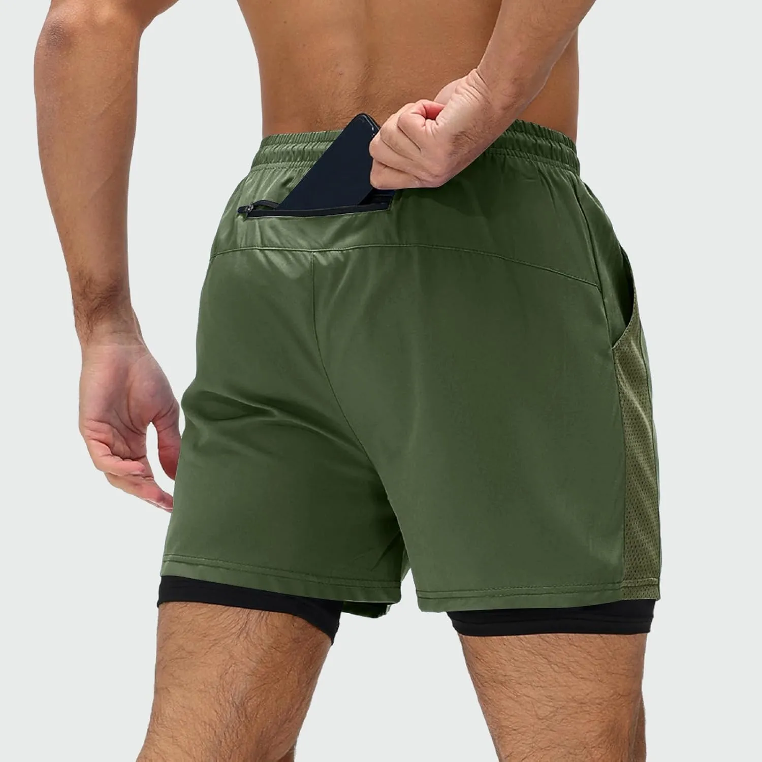 Quick Dry Athletic Shorts for Men Breathable Mesh Summer Shorts Thin Workout Fitness Training Short Pants