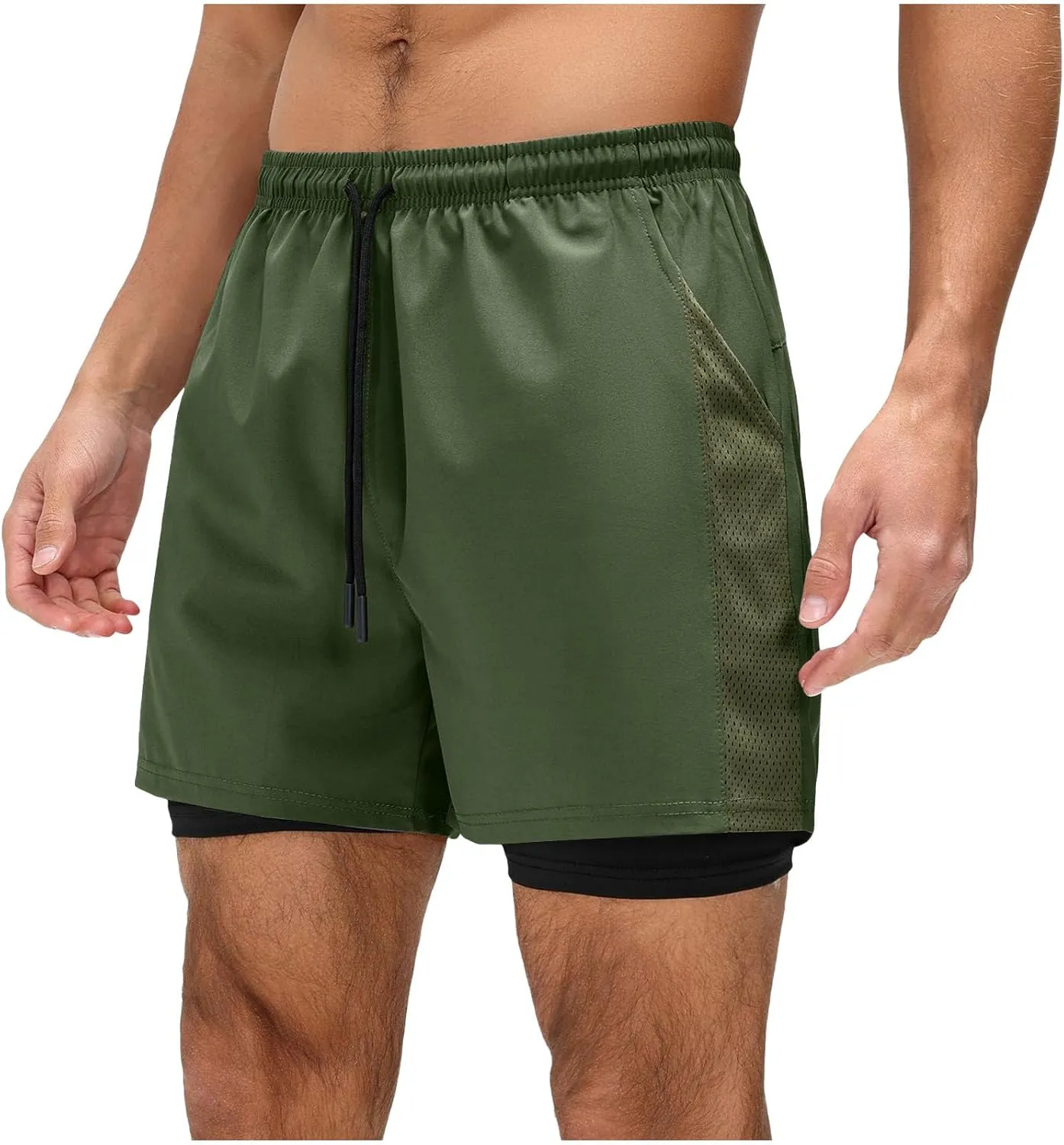 Quick Dry Athletic Shorts for Men Breathable Mesh Summer Shorts Thin Workout Fitness Training Short Pants