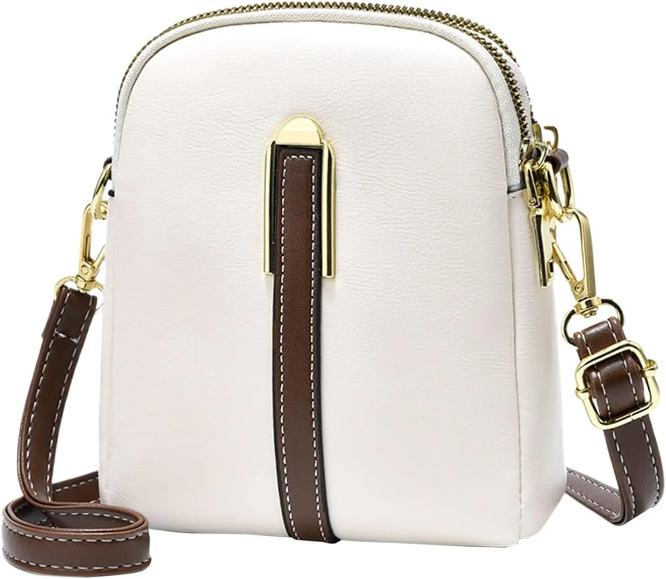 Quilted Crossbody Bags for Women Small Designer Crossbody Bags Women's Carry Options for Work and Daily Use(White)