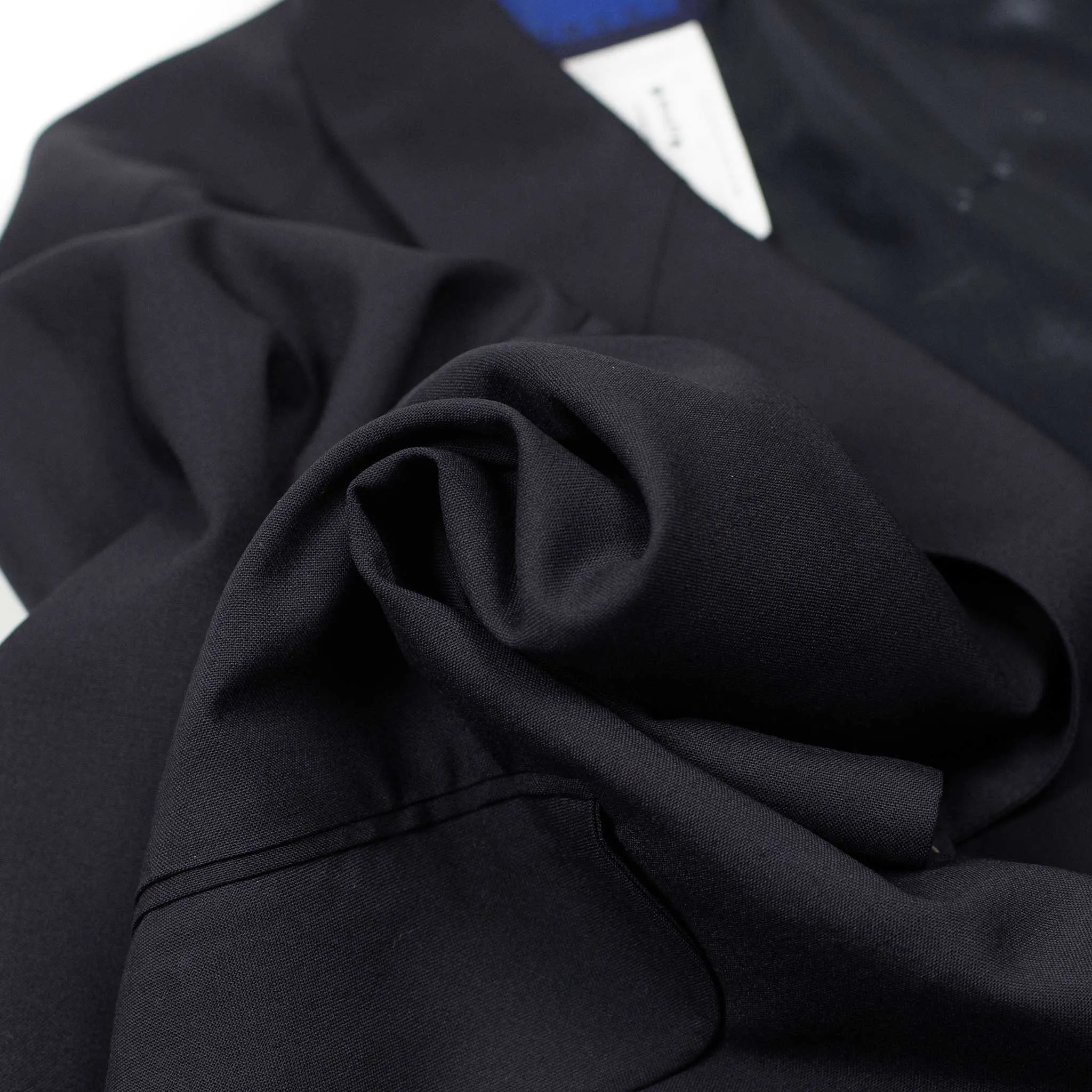Relaxed blazer in navy Japanese wool