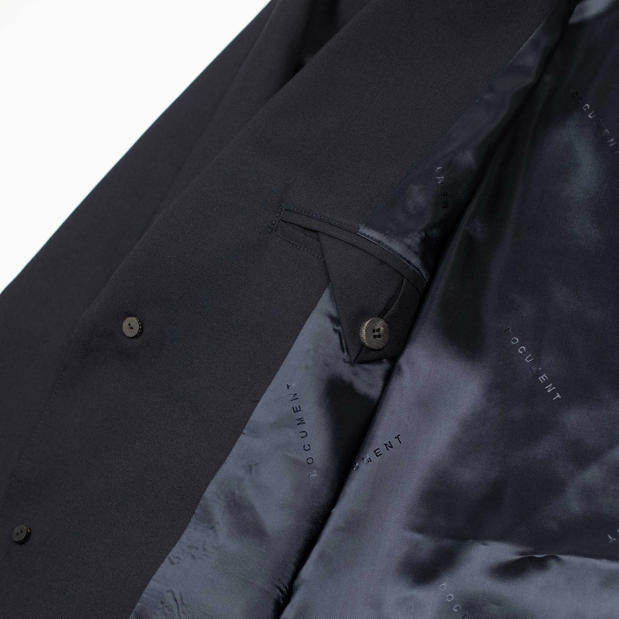 Relaxed blazer in navy Japanese wool