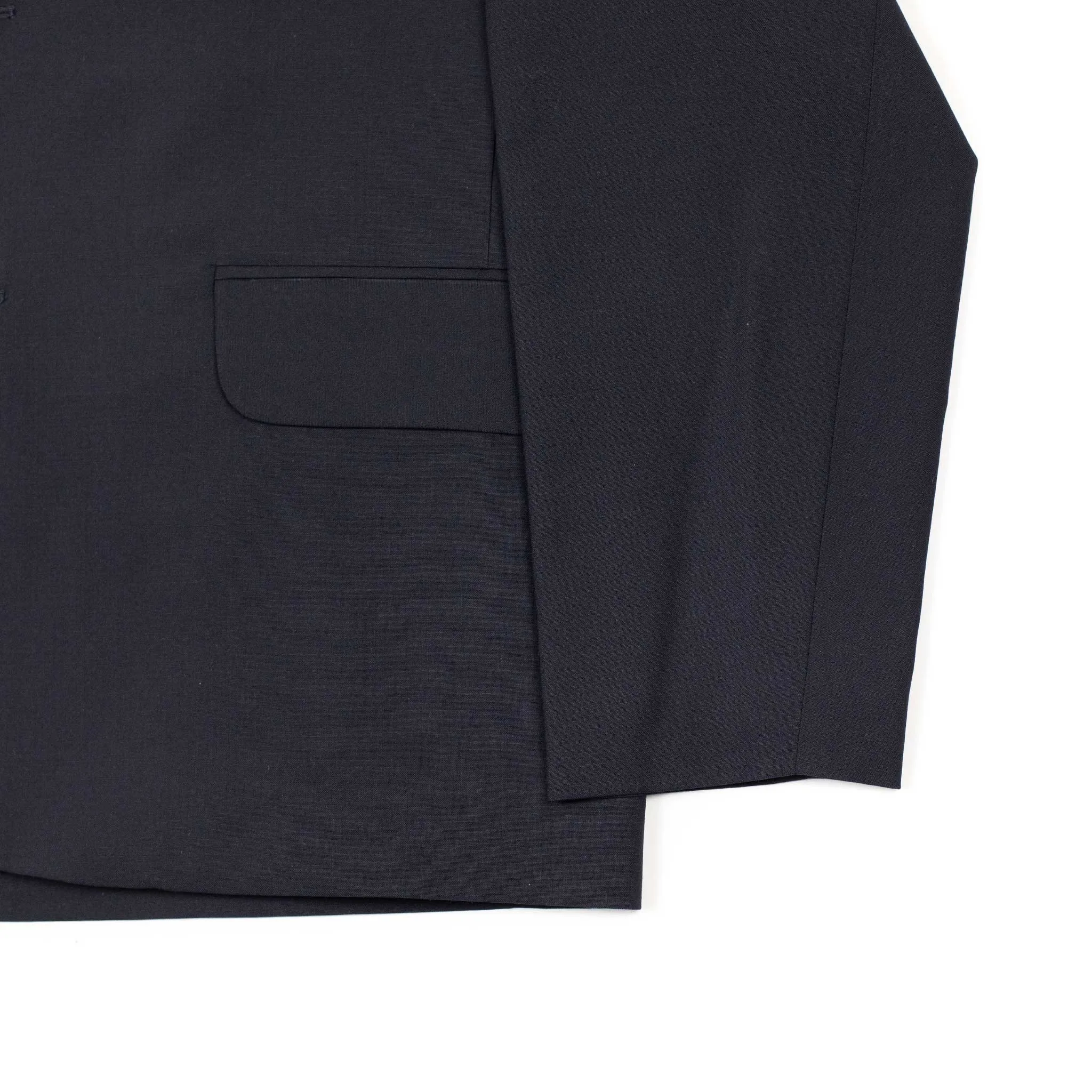 Relaxed blazer in navy Japanese wool