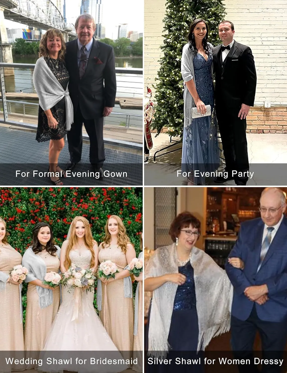 Rheane Shawls and Wraps for Evening Dresses Shawl Wraps for Women with Buckle for Evening Party Dresses Wedding Party