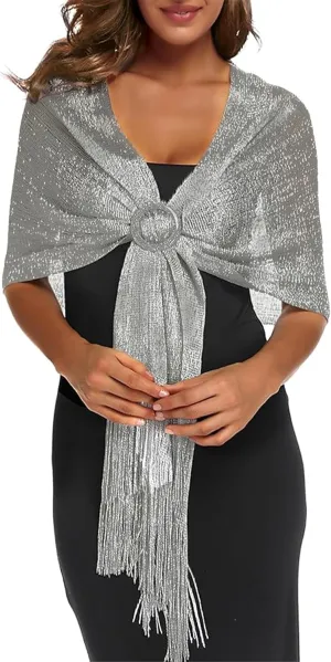 Rheane Shawls and Wraps for Evening Dresses Shawl Wraps for Women with Buckle for Evening Party Dresses Wedding Party