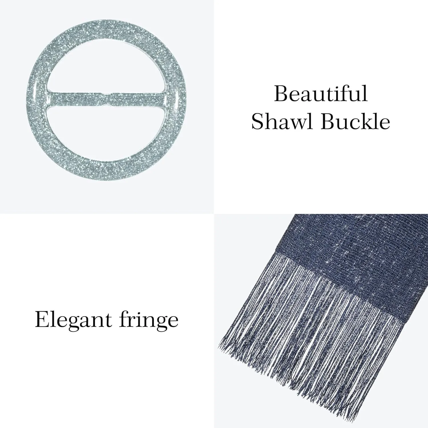 Rheane Shawls and Wraps for Evening Dresses Shawl Wraps for Women with Buckle for Evening Party Dresses Wedding Party