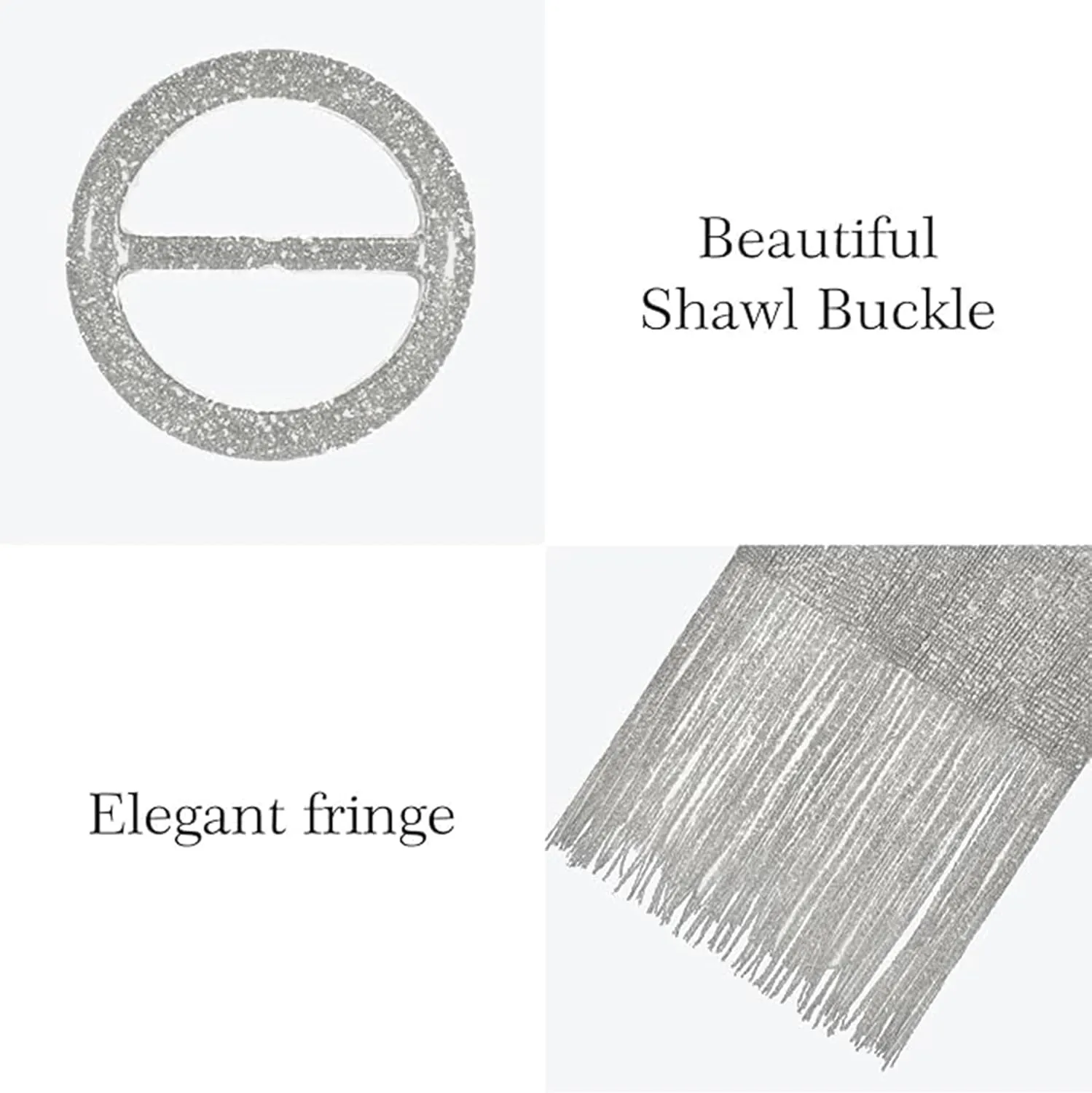 Rheane Shawls and Wraps for Evening Dresses Shawl Wraps for Women with Buckle for Evening Party Dresses Wedding Party