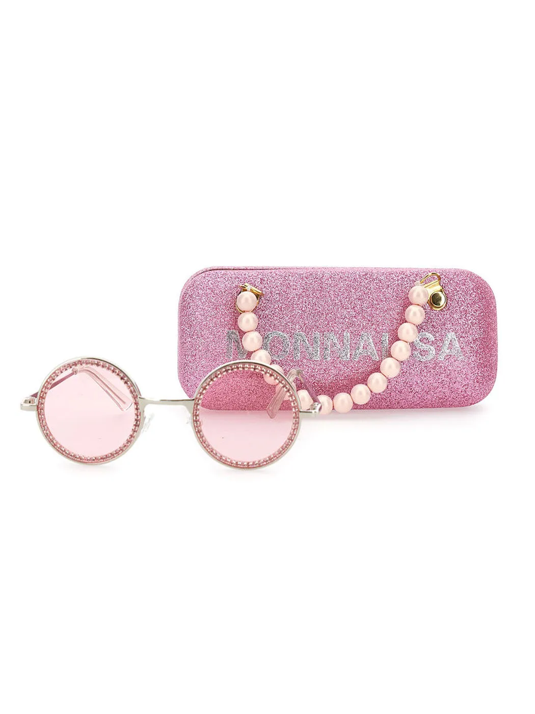 Rhinestone sunglasses 17C065-Pink
