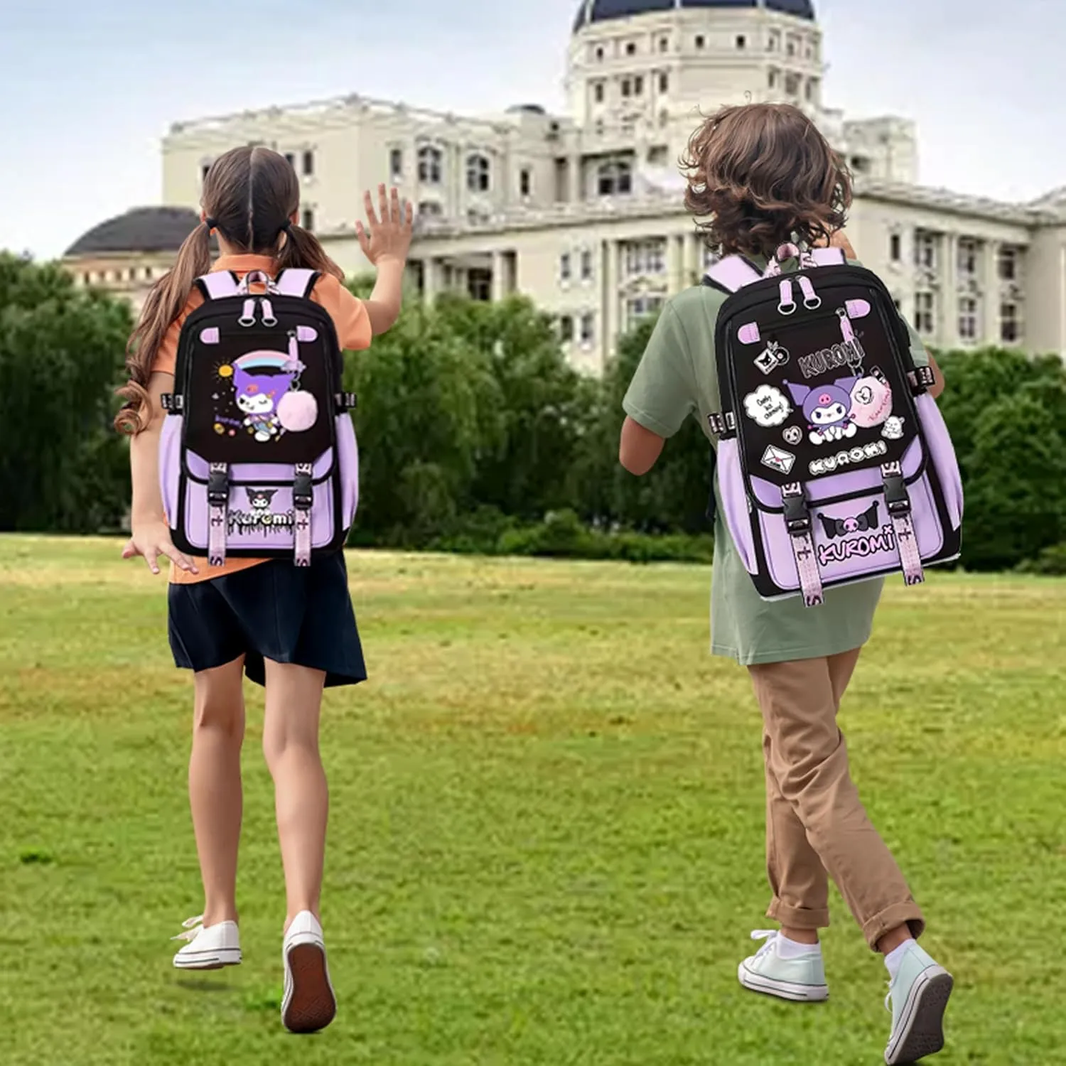 Roffatide Anime Backpack Business Laptop Backpacks Travel Hiking Daypacks Rucksack 17 Inch