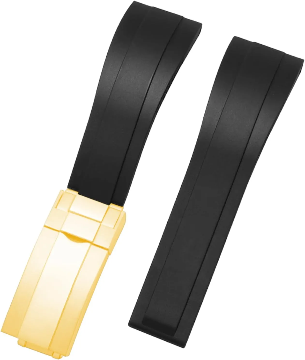 Rubber 20mm watch band compatible for Rolex Submariner Yacht-Master GMT-Master Oyster Silicone watch strap Replacement for men and women wirst watchband