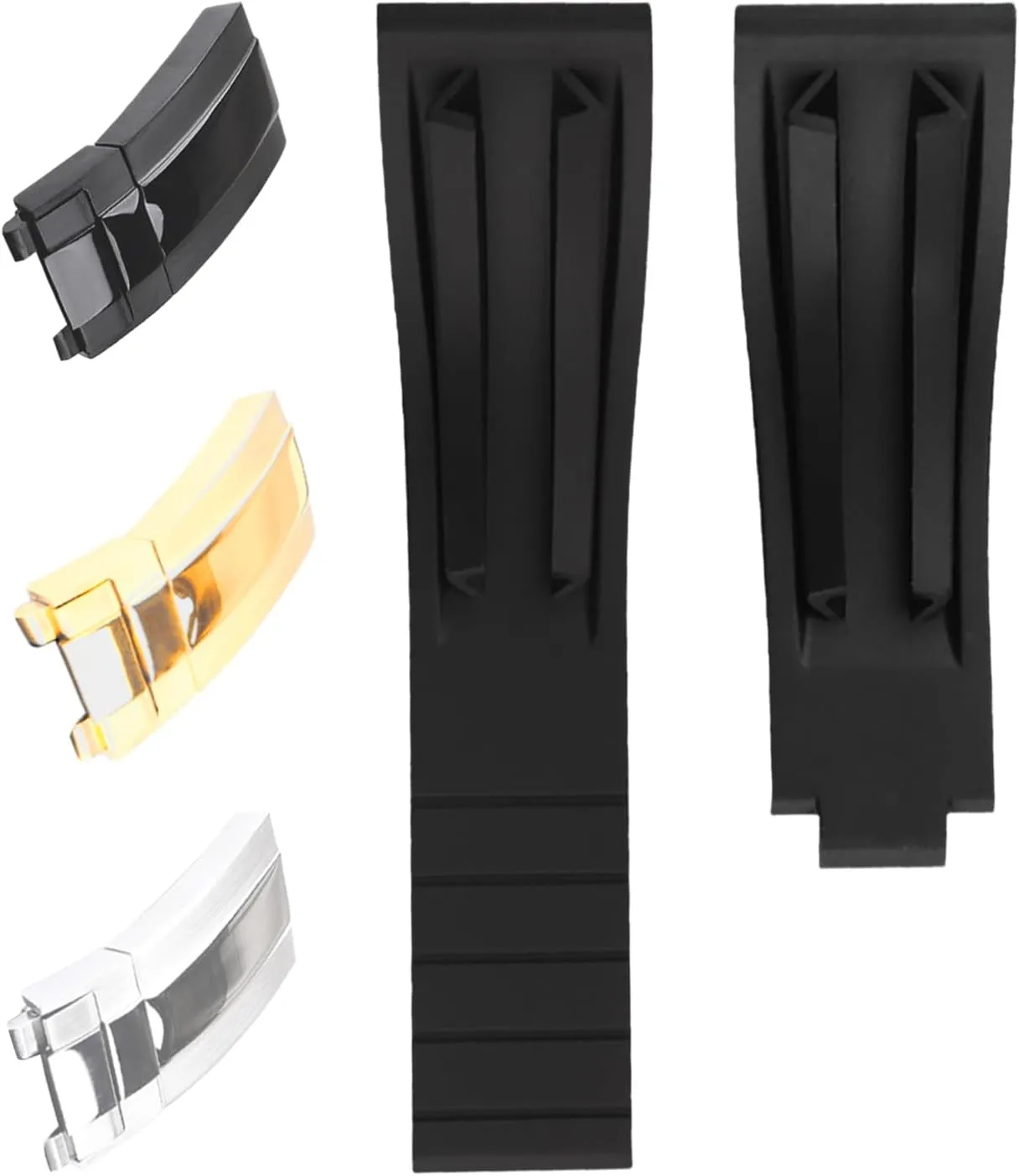 Rubber 20mm watch band compatible for Rolex Submariner Yacht-Master GMT-Master Oyster Silicone watch strap Replacement for men and women wirst watchband