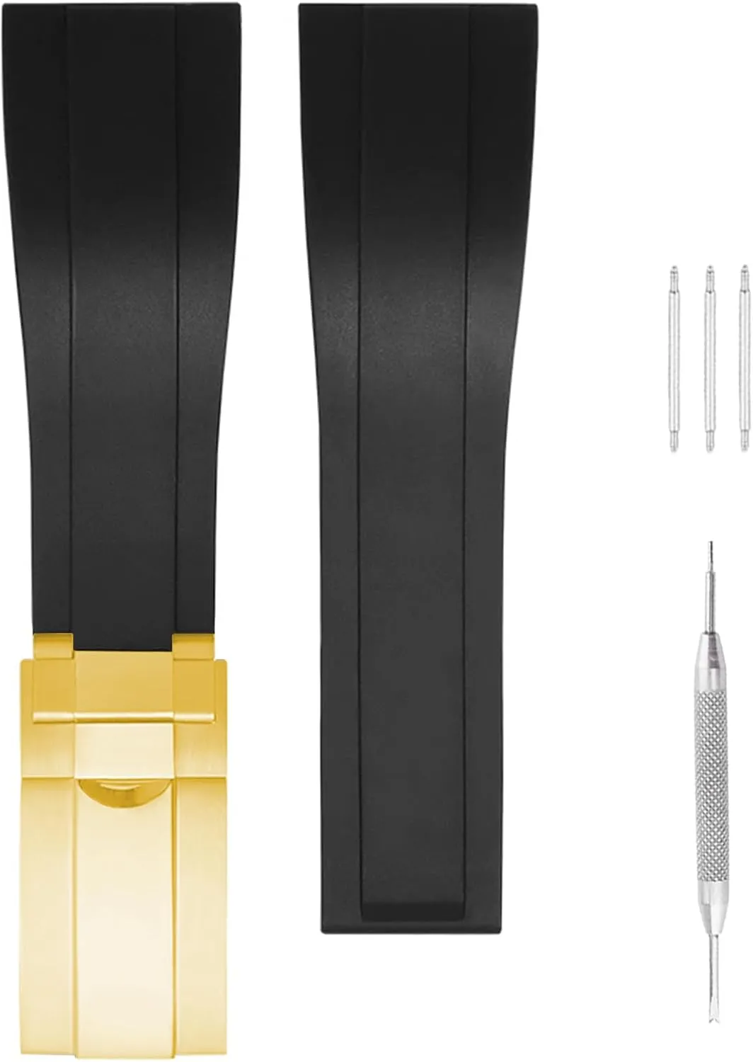Rubber 20mm watch band compatible for Rolex Submariner Yacht-Master GMT-Master Oyster Silicone watch strap Replacement for men and women wirst watchband