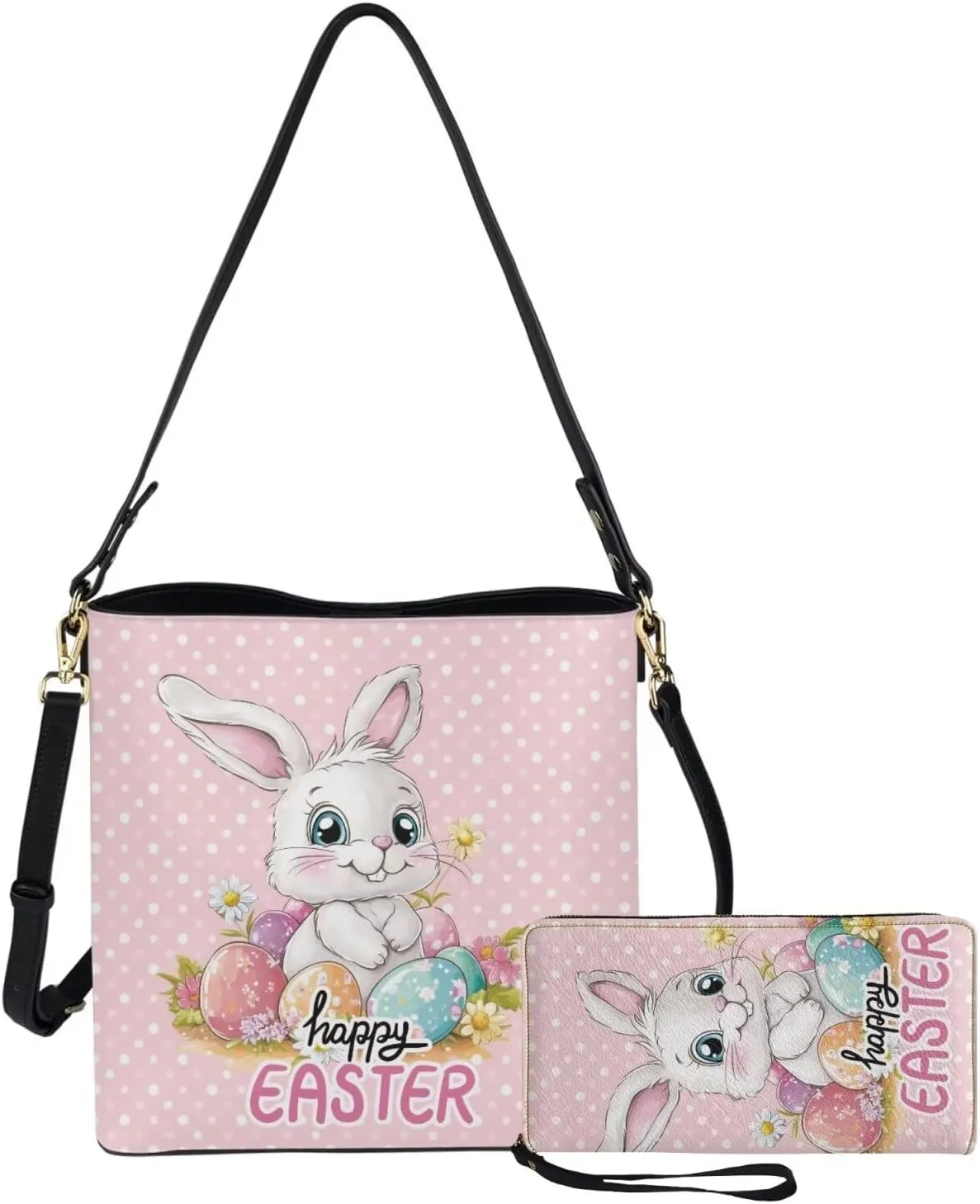 Saddle Bags Set 2 Piece Shoulder Bag Crossbody Bags for Women Large Capacity with Zipper Purses for Women