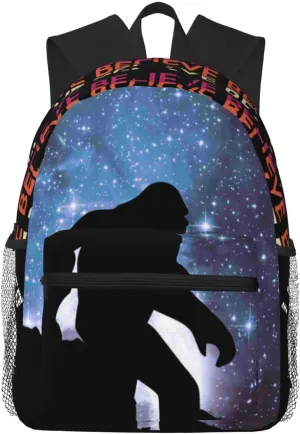 Sasquatch Bigfoot Casual Backpack Travel Backpack Laptop Backpacks Daily Backpack For Women Men