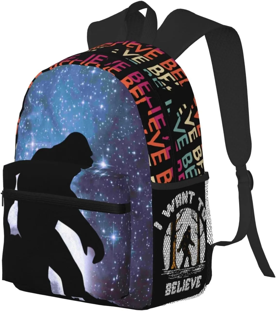 Sasquatch Bigfoot Casual Backpack Travel Backpack Laptop Backpacks Daily Backpack For Women Men