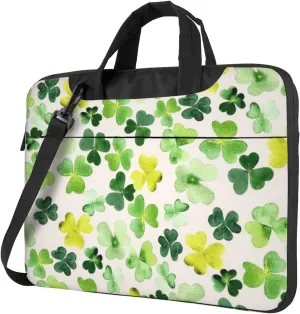 Shamrock Green Stylish 13-15.6 Inch Laptop Bag For Man And Women, Computer Messenger Bag, Trendy Shoulder Strap Design