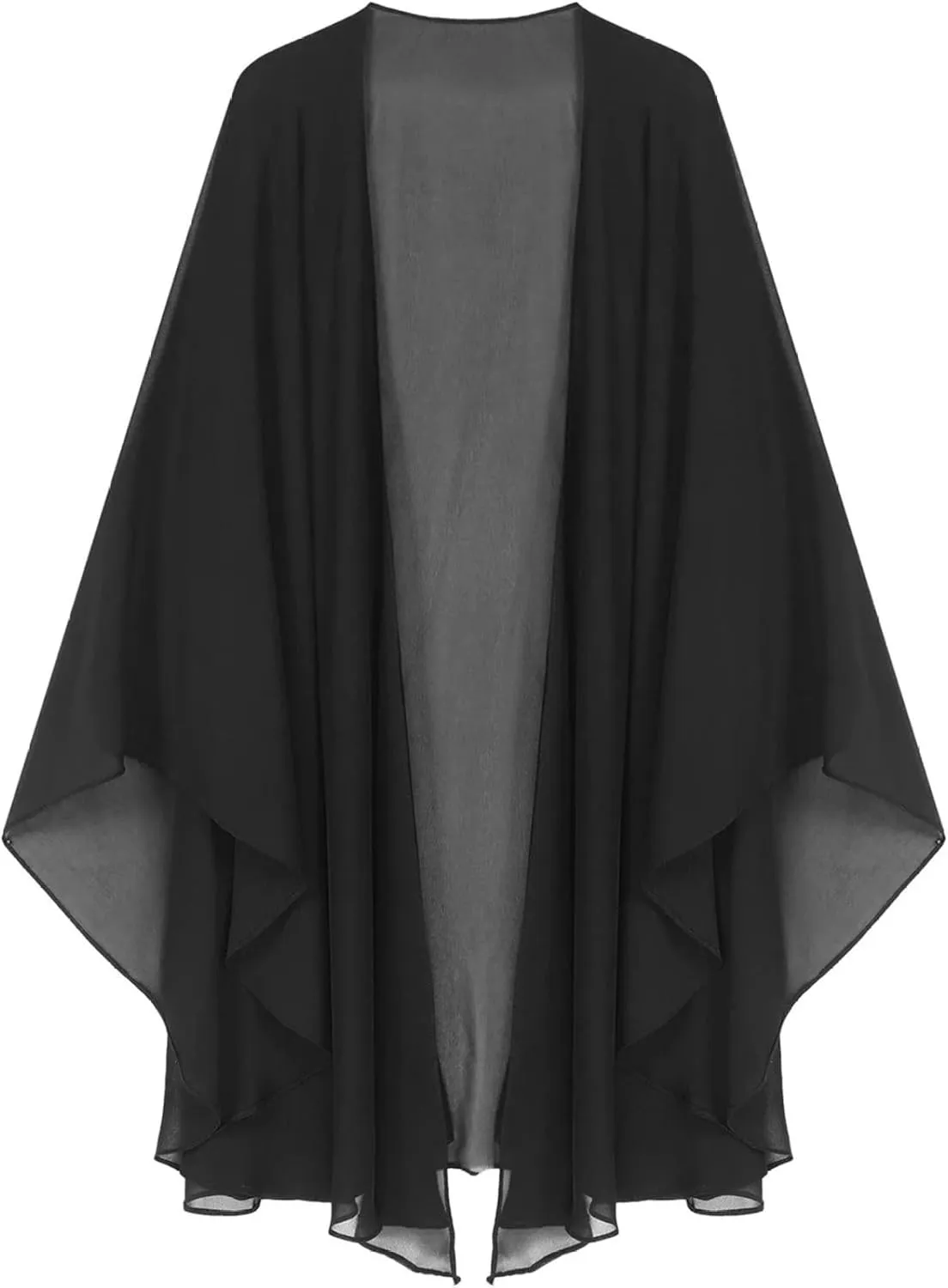 Shawl Wraps for Women, Elegant Black Formal Shawl for Evening Dresses Soft Chiffon Sheer Dress Shawl and Wraps for Wedding, Evening Party, Formal Dresses, Shawl Wraps for Women