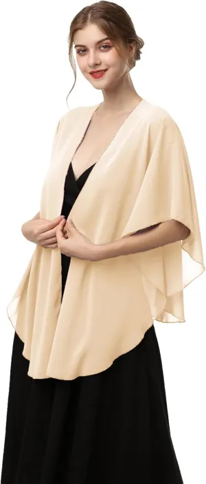 Shawls and Wraps for Evening Dresses Sheer Chiffon Women Elegant Soft Silky Scarf Scarve Wedding Bridal Stole