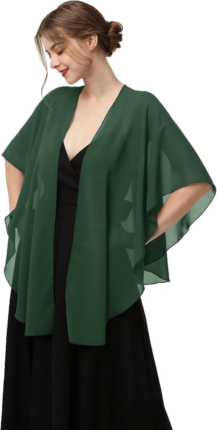 Shawls and Wraps for Evening Dresses Sheer Chiffon Women Elegant Soft Silky Scarf Scarve Wedding Bridal Stole