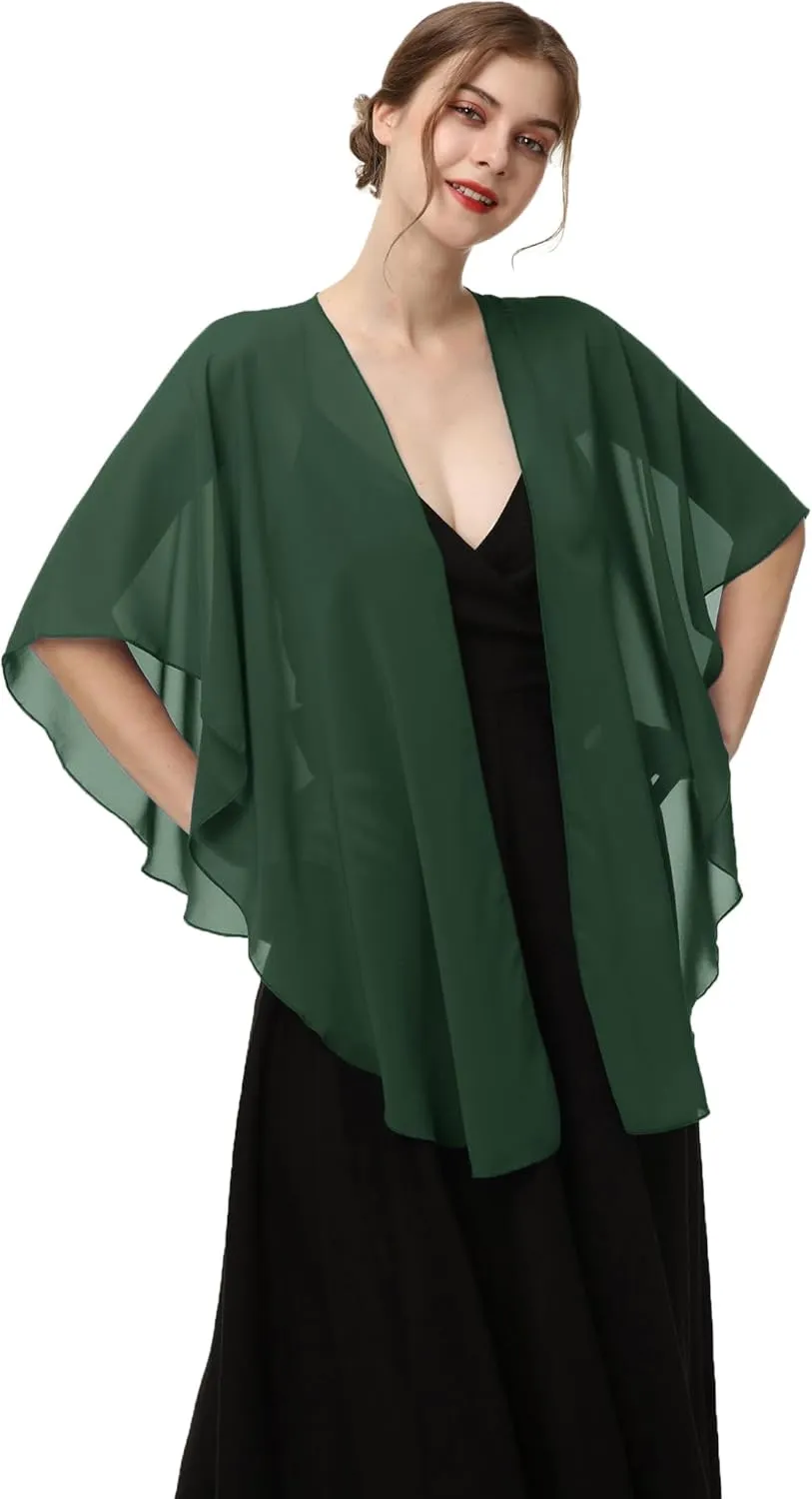 Shawls and Wraps for Evening Dresses Sheer Chiffon Women Elegant Soft Silky Scarf Scarve Wedding Bridal Stole