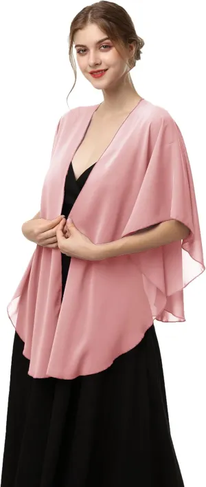 Shawls and Wraps for Evening Dresses Sheer Chiffon Women Elegant Soft Silky Scarf Scarve Wedding Bridal Stole