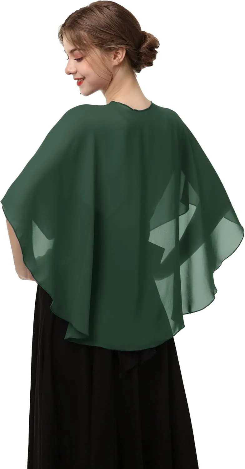 Shawls and Wraps for Evening Dresses Sheer Chiffon Women Elegant Soft Silky Scarf Scarve Wedding Bridal Stole
