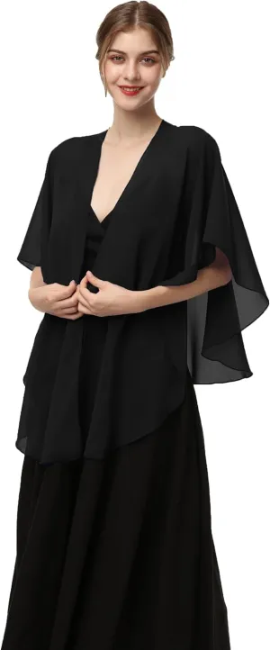 Shawls and Wraps for Evening Dresses Sheer Chiffon Women Elegant Soft Silky Scarf Scarve Wedding Bridal Stole