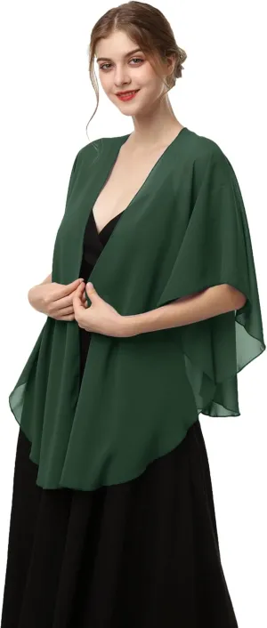 Shawls and Wraps for Evening Dresses Sheer Chiffon Women Elegant Soft Silky Scarf Scarve Wedding Bridal Stole