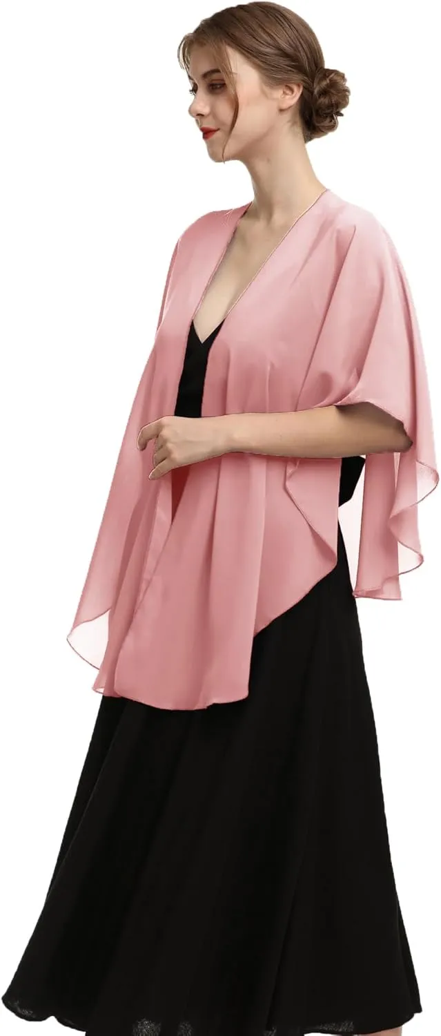Shawls and Wraps for Evening Dresses Sheer Chiffon Women Elegant Soft Silky Scarf Scarve Wedding Bridal Stole