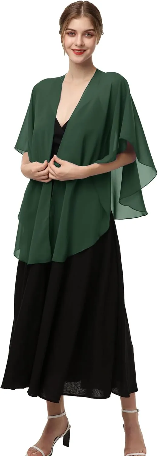 Shawls and Wraps for Evening Dresses Sheer Chiffon Women Elegant Soft Silky Scarf Scarve Wedding Bridal Stole