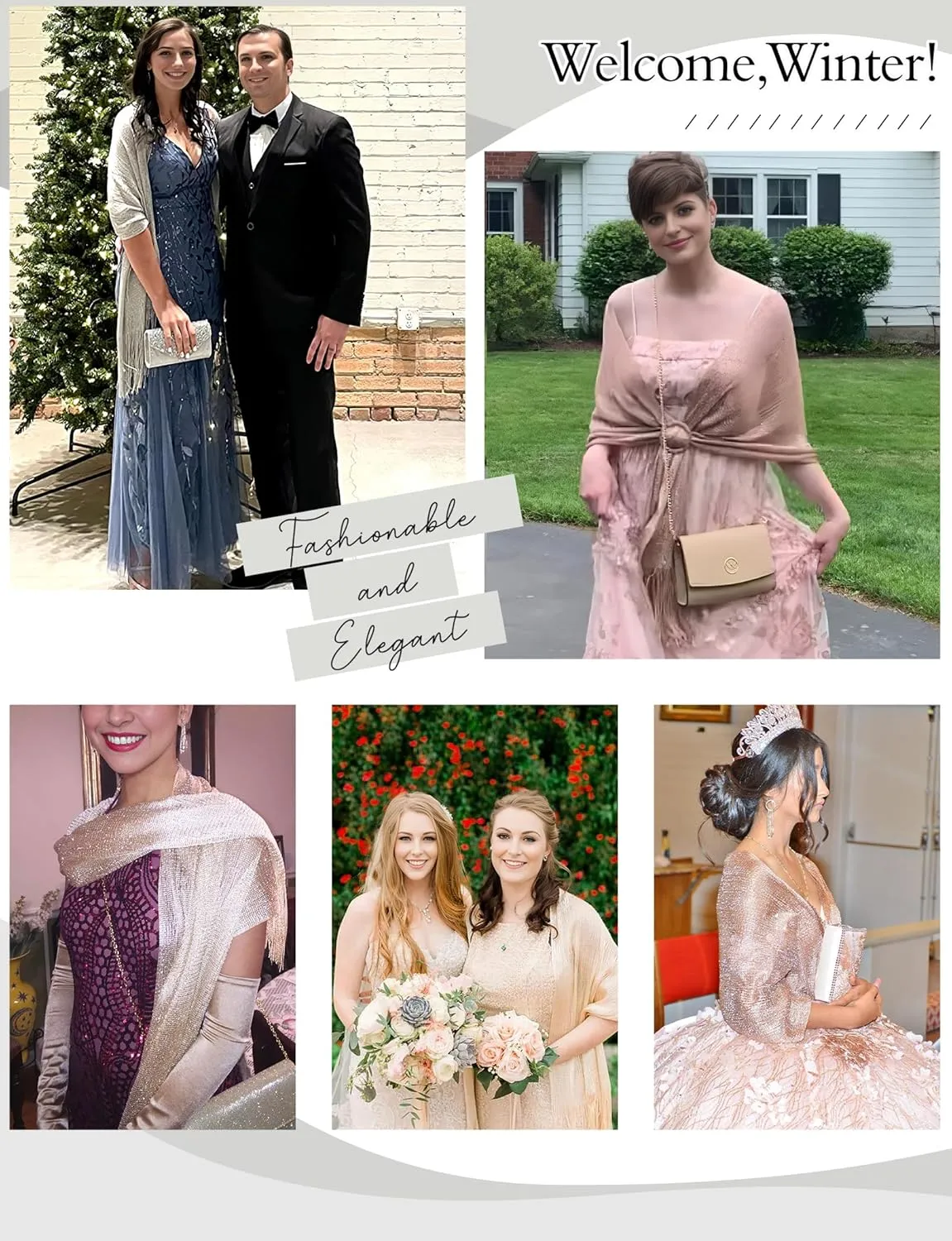 Shawls and Wraps for Evening Dresses, Womens Shawls and Wraps, Dressy Shawls and Wraps for Evening Wear