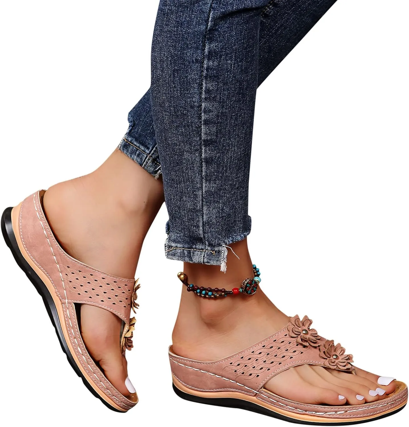 Shoes for Women Dressy, Sandals with Arch Support Soft Orthotic Sandals Plantar Fasciitis Orthotic Flip Flop
