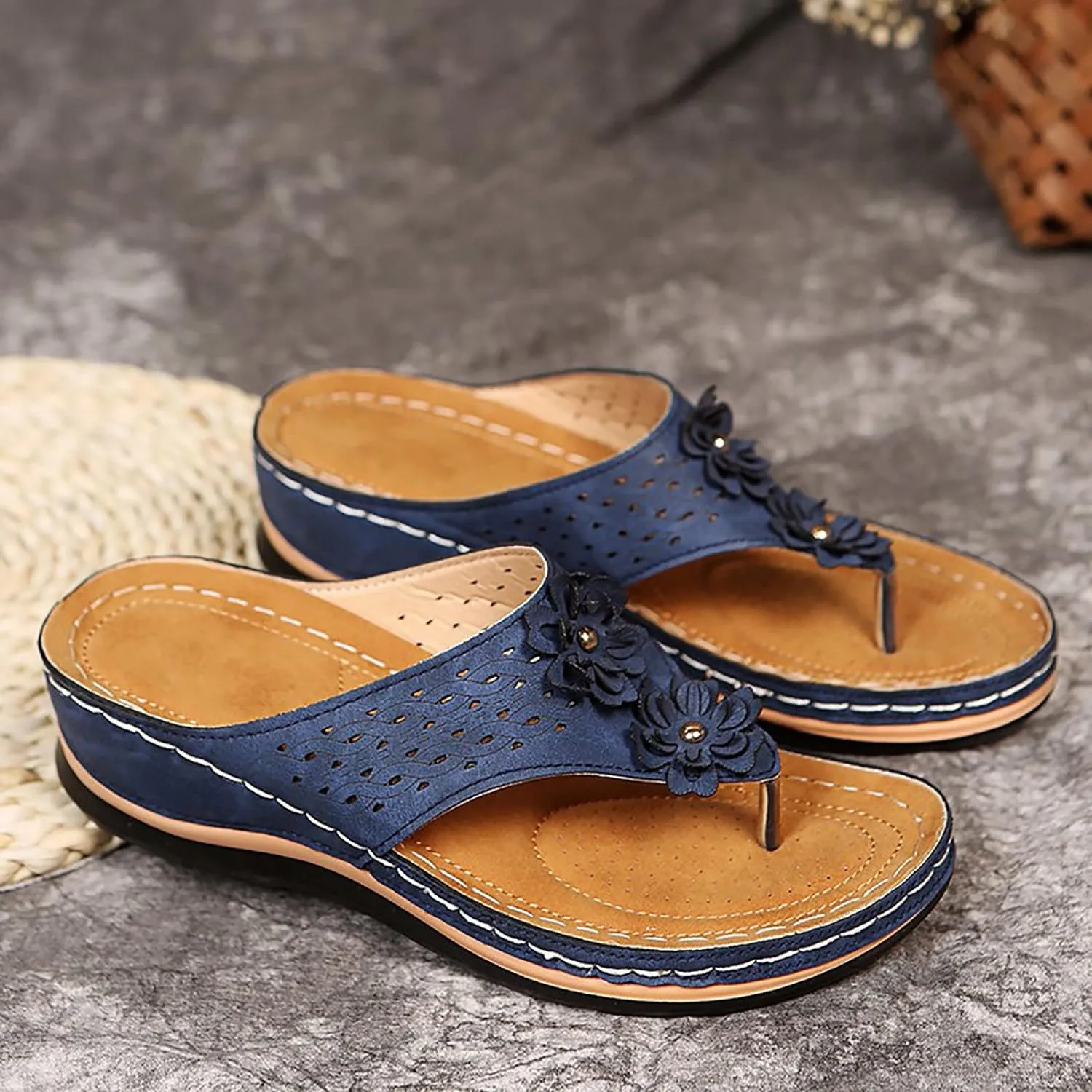 Shoes for Women Dressy, Sandals with Arch Support Soft Orthotic Sandals Plantar Fasciitis Orthotic Flip Flop