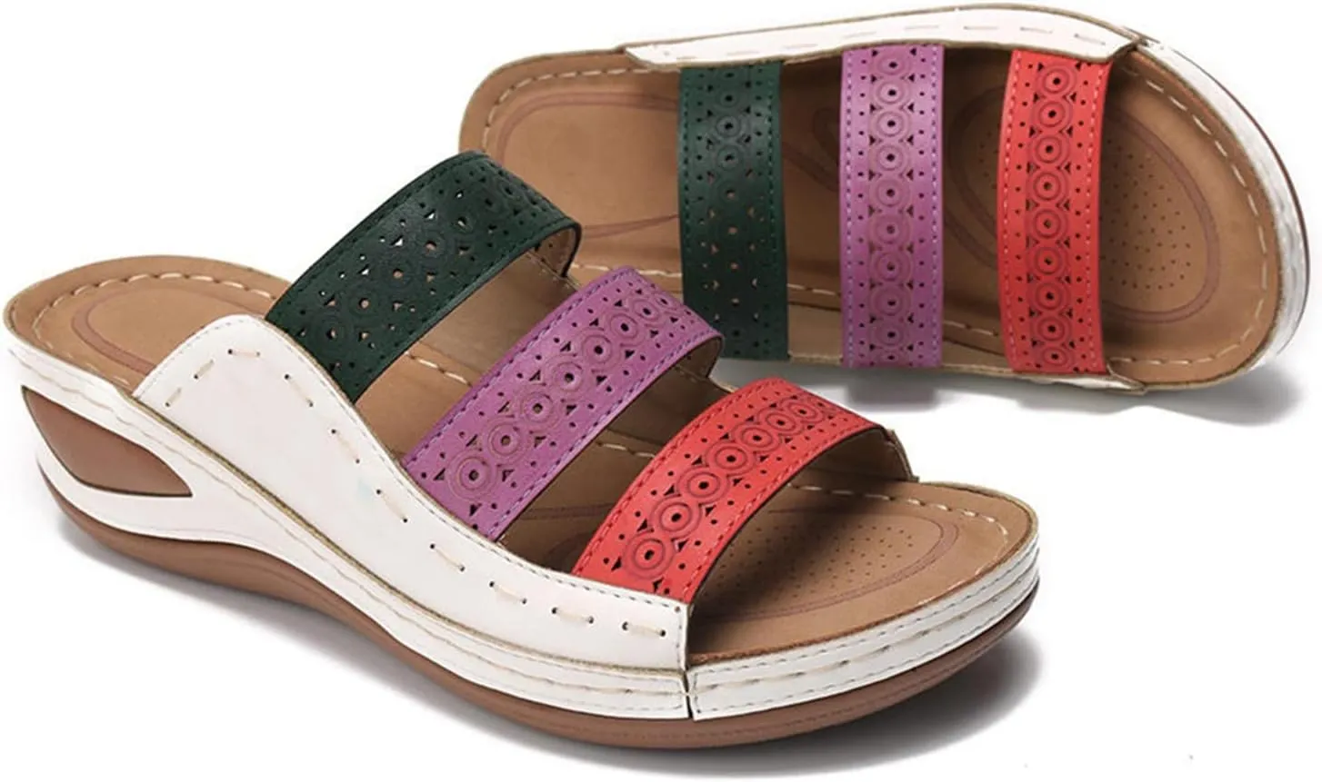 Shoes for Women Dressy, Womens Comfy Orthotic Sandals Comfortable Orthopedic Sandals Arch Support Slide Sandals