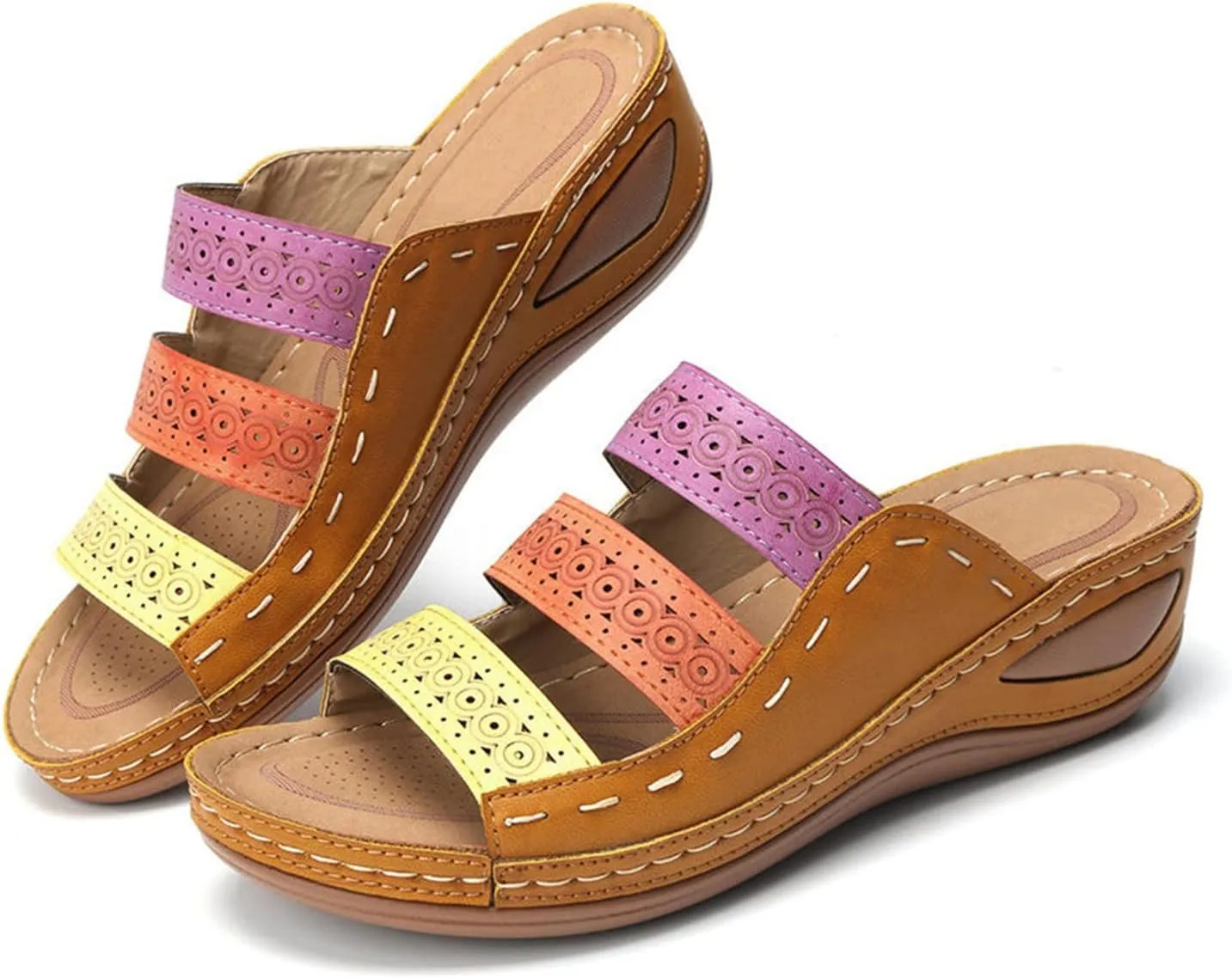 Shoes for Women Dressy, Womens Comfy Orthotic Sandals Comfortable Orthopedic Sandals Arch Support Slide Sandals