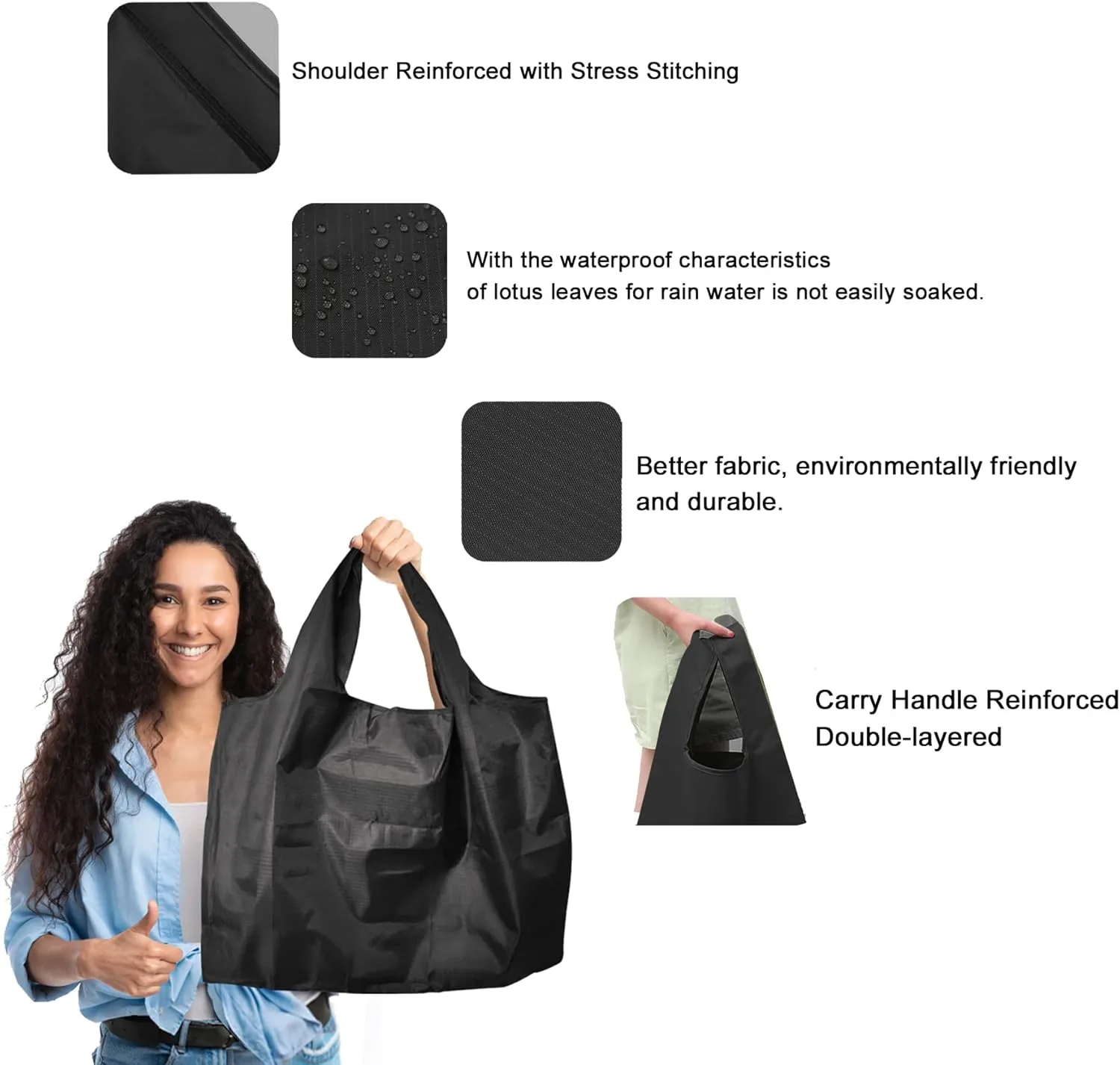 Shopping Bags Reusable Grocery Tote Bags
