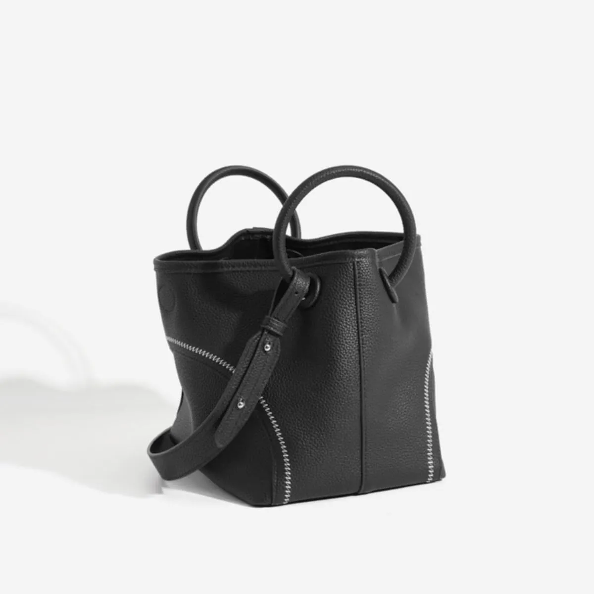 Shoulder Bags Purses and Roomy Handbags for Women PU Leather Top Handle Tote Satchel Ladies Hobo Basket Crossbody Bags (Black)