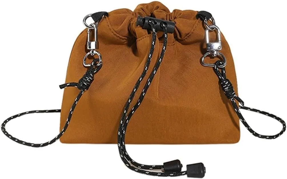 Shoulder Casual Satchel Fashion Messenger Top Handle Crossbody for Women Nylon Bucket Waterproof Tote Handbag