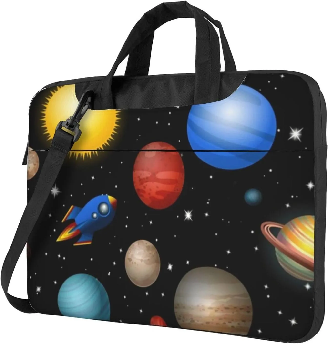 Space Galaxy Stylish 13-15.6 Inch Laptop Bag For Man And Women, Computer Messenger Bag, Trendy Shoulder Strap Design