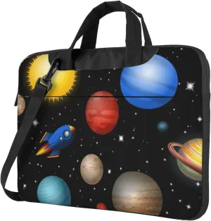 Space Galaxy Stylish 13-15.6 Inch Laptop Bag For Man And Women, Computer Messenger Bag, Trendy Shoulder Strap Design