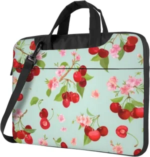 Spring Cherry Summe Stylish 13-15.6 Inch Laptop Bag For Man And Women, Computer Messenger Bag, Trendy Shoulder Strap Design