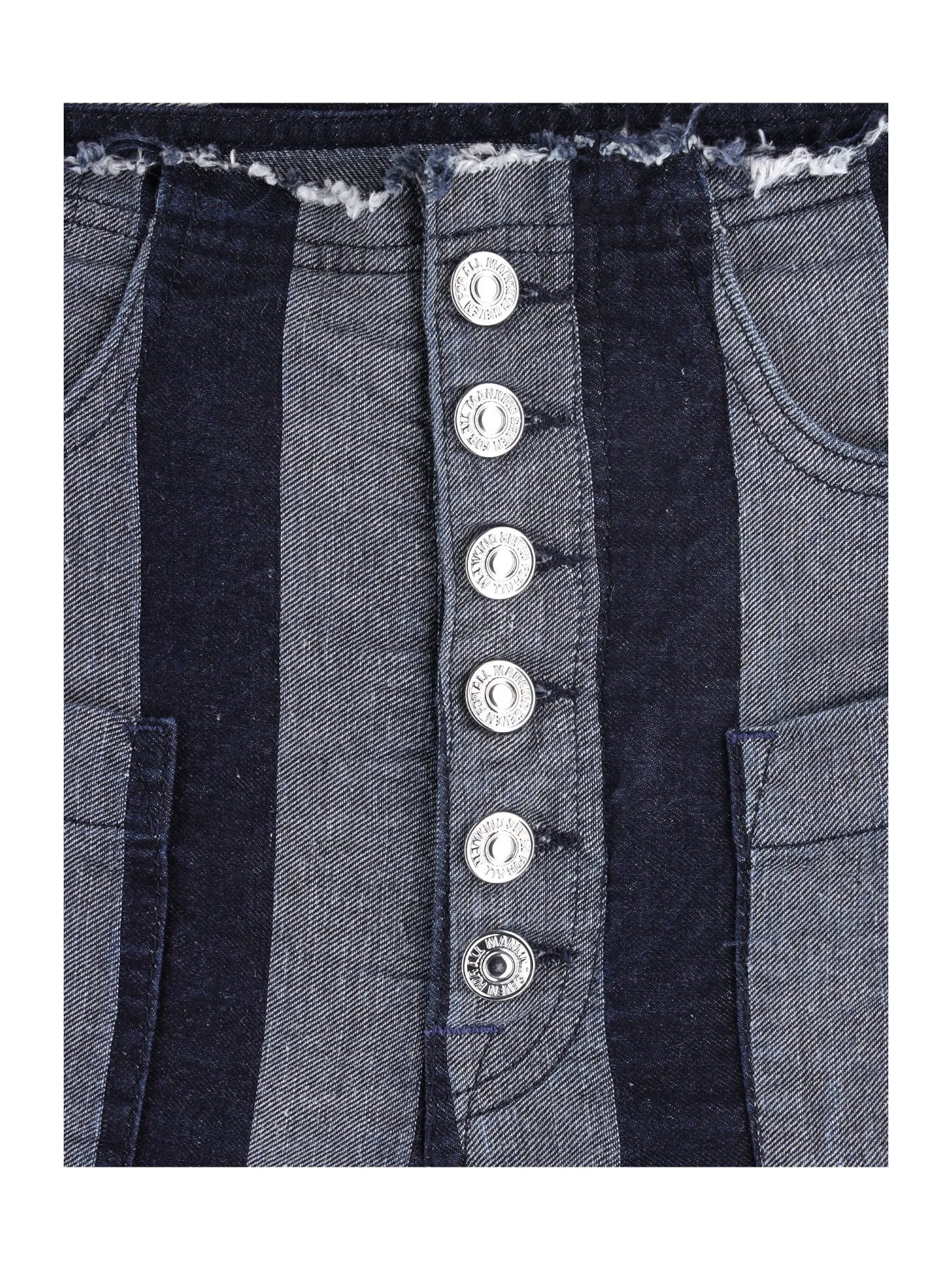 striped flared jeans