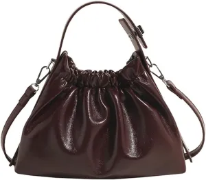 Stylish Handbag for Women Shoulder Bags Crossbody Bags Chic Ruffled Cloud Bags Satchel Purse Travel Bags Work Bags