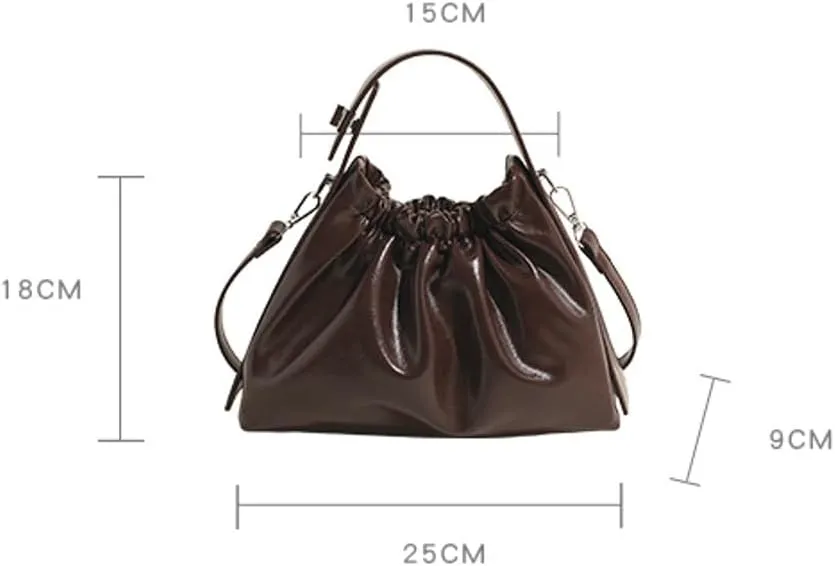 Stylish Handbag for Women Shoulder Bags Crossbody Bags Chic Ruffled Cloud Bags Satchel Purse Travel Bags Work Bags
