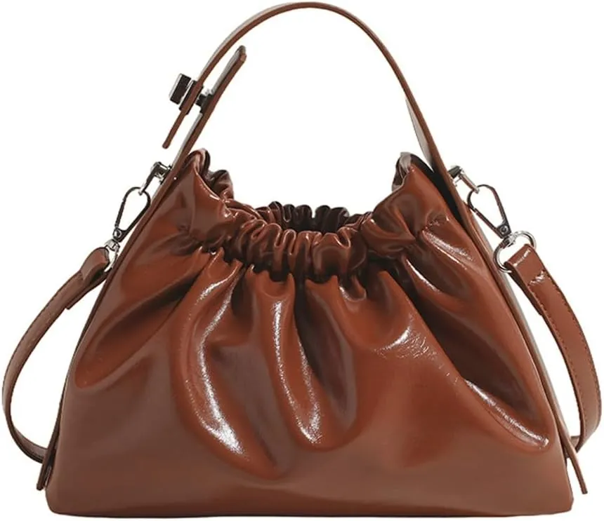 Stylish Handbag for Women Shoulder Bags Crossbody Bags Chic Ruffled Cloud Bags Satchel Purse Travel Bags Work Bags